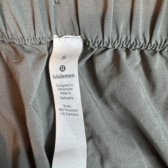 Lululemon Time To Flounce Skirt Green Size 8 Lightweight Quick Dry Stretch - Picture 8 of 11